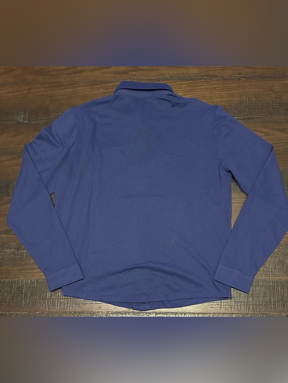 Croft & Barrow Long-Sleeve Button-Down Shirt in Navy - Picture 4 of 6